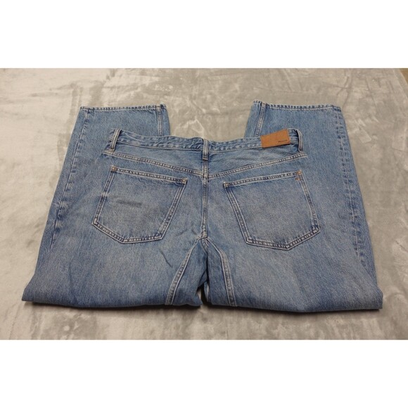 Madewell Size 31 Dobbins Blue Denim The Darted Barrel-Leg Jean NWT